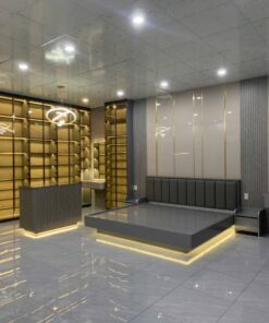 Tủ quần áo , Cánh Phủ Bóng kết hợp kính