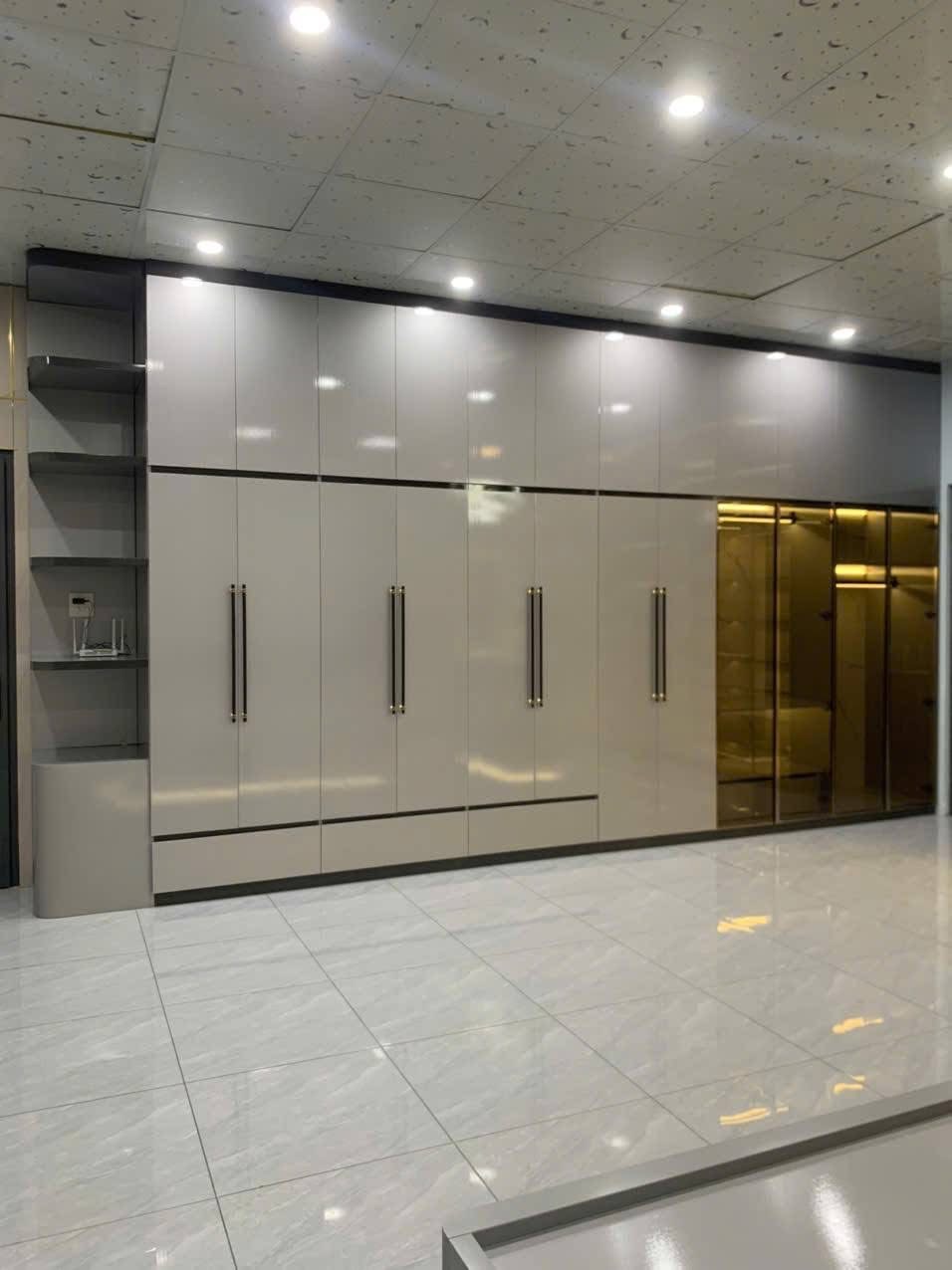 Tủ quần áo , Cánh Phủ Bóng kết hợp kính - Ảnh 3